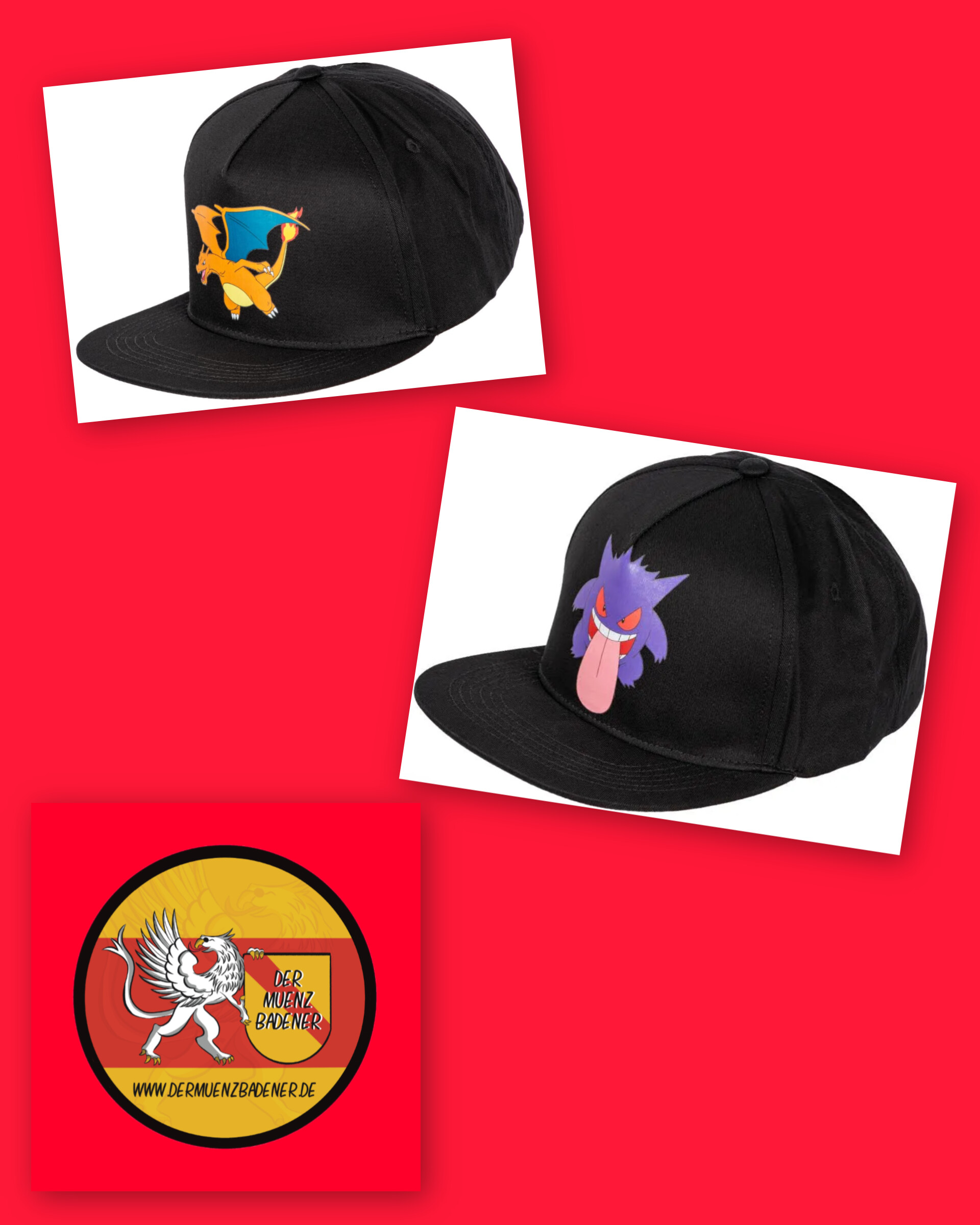 Gengar/Glurak Base Cap Einheitsgröße